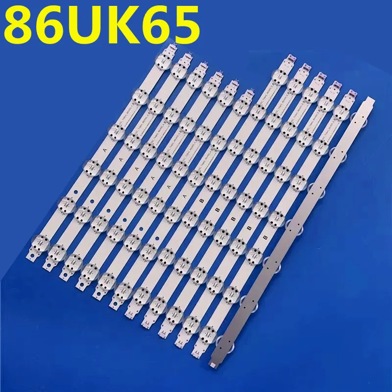 12PCS LED Strip SC_Trident_86UK65_A B 86UK65(GD)_6LED_SVL860A03A_REV1.0 For 86UK8070 86UK7500 86UK6570 86UK6300 86UL3E-TJ