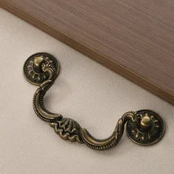 European Retro Cabinet Pulls, Furniture Knob & Handle, Simple Drawer Wardrobe Door Shoe Cabinet Rings Handle in Zinc Alloy