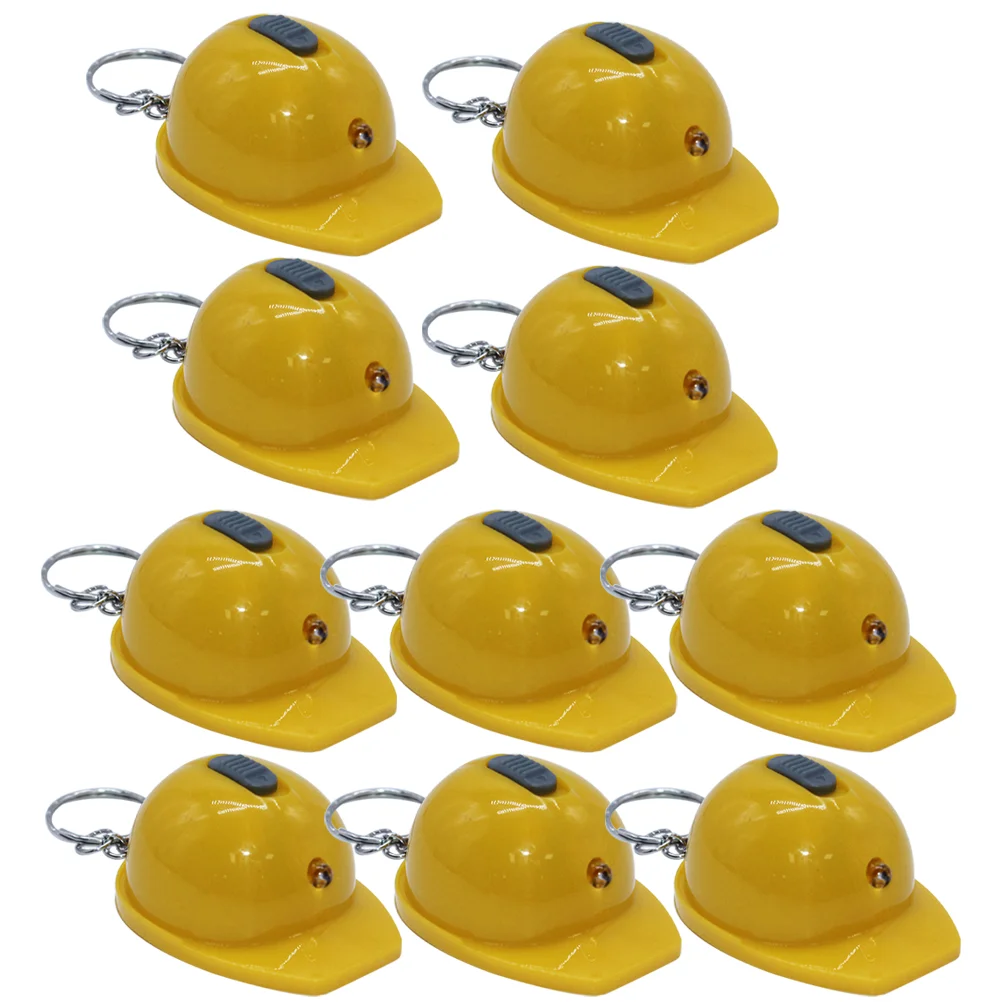 

Construction Party Favors Keychains Flashlight Key Construction Mini Led Ring Party Keyring Torch Hat Chains Light Flash Shade