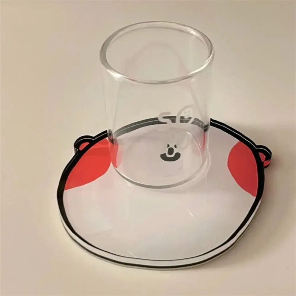 Ins Cartoon Coaster High Temperature Resistant Acrylic Heat Insulation Pad Non-Slip Bowl Pad Kitchen Accessories