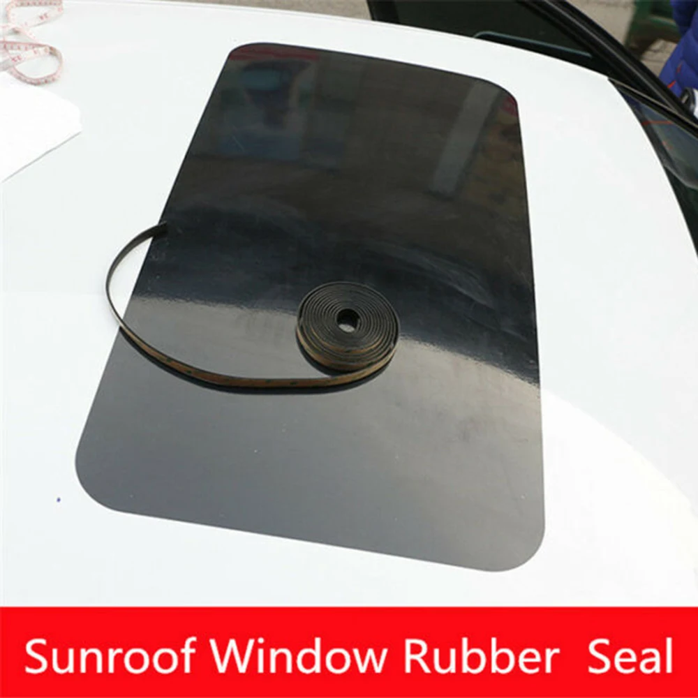 Seal Rubber Comfortable Riding Car Windshield Seal Rubber Strip Set for Sunroof and Triangular Casement 3 Meters