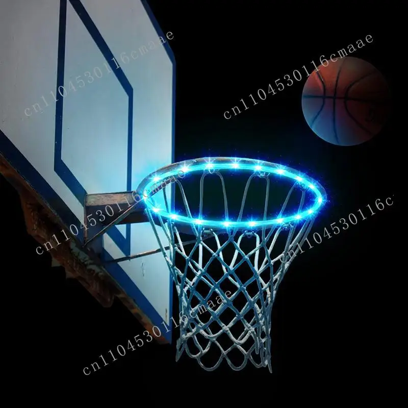 NEW Light Up Basketball Rim 16 Color Change Light Up Hoop Remote Control Ultra Bright Waterproof 4 Flashing Modes Rim Light For