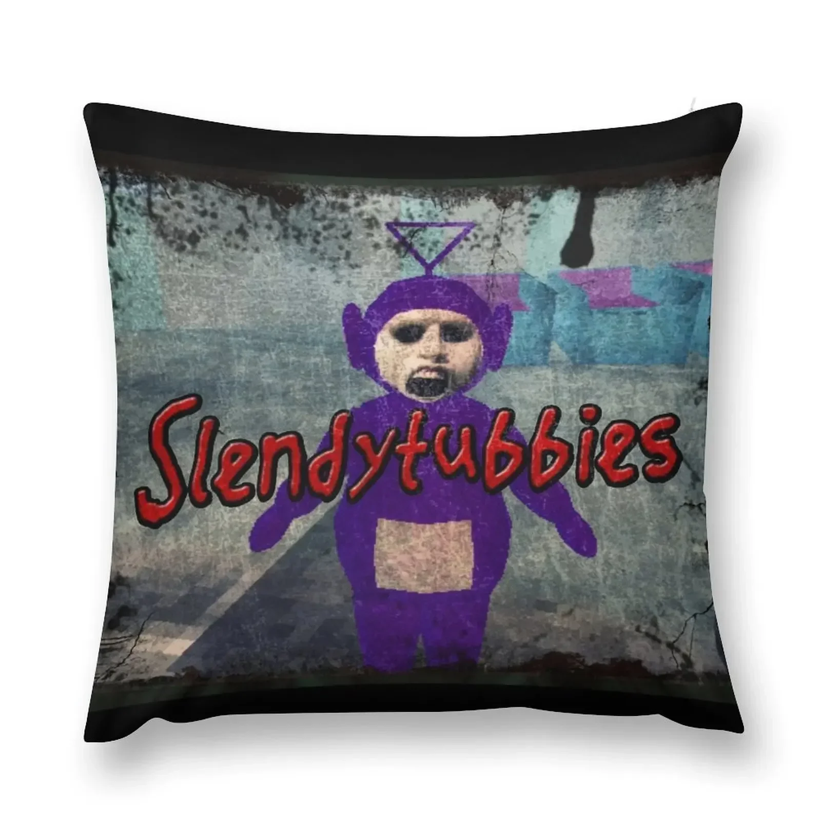 

Slendytubbies - Design 1 Throw Pillow autumn pillowcase Christmas Covers For Cushions pillow