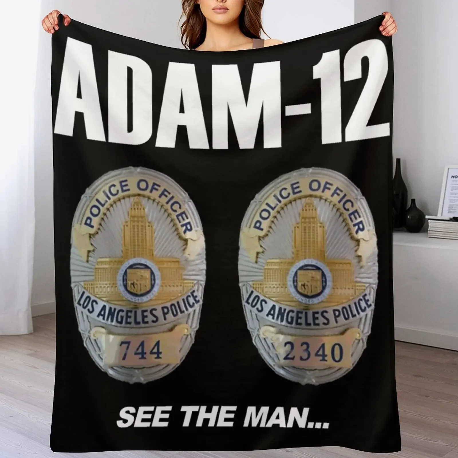 ADAM 12 Throw Blanket Soft Comfort Blanket for Reading Watching TV