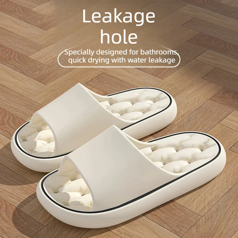 High Quality Bathroom Leaky Slipper Home-use Soft-sole EVA Slippers Extra Soft and Durable Indoor Bathing Slippers House Slipper