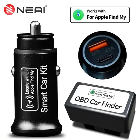 유니버셜 미니 OBD AP200 GPS 차량용 충전 위치 추적기 20W USB 타입-C 고속 충전기 시거잭 아이폰용 Apple 공식 앱 지원