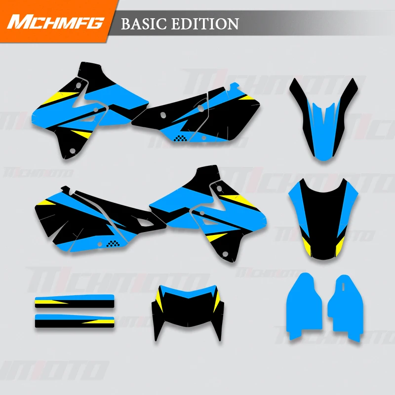 MCHMFG Custom Graphics Decal Sticker For SUZUKI DRZ400-S-SM-E 2022 2021 2000 2019 2018 2017 2016 -1999 Number Name Custom 002