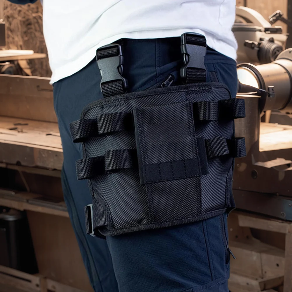 Oxford Cloth Automotive Electrician Repair Tool Fanny Pack Multiple Tool Rings Repairing Tools Fanny Packs Adjustable Tool Pouch