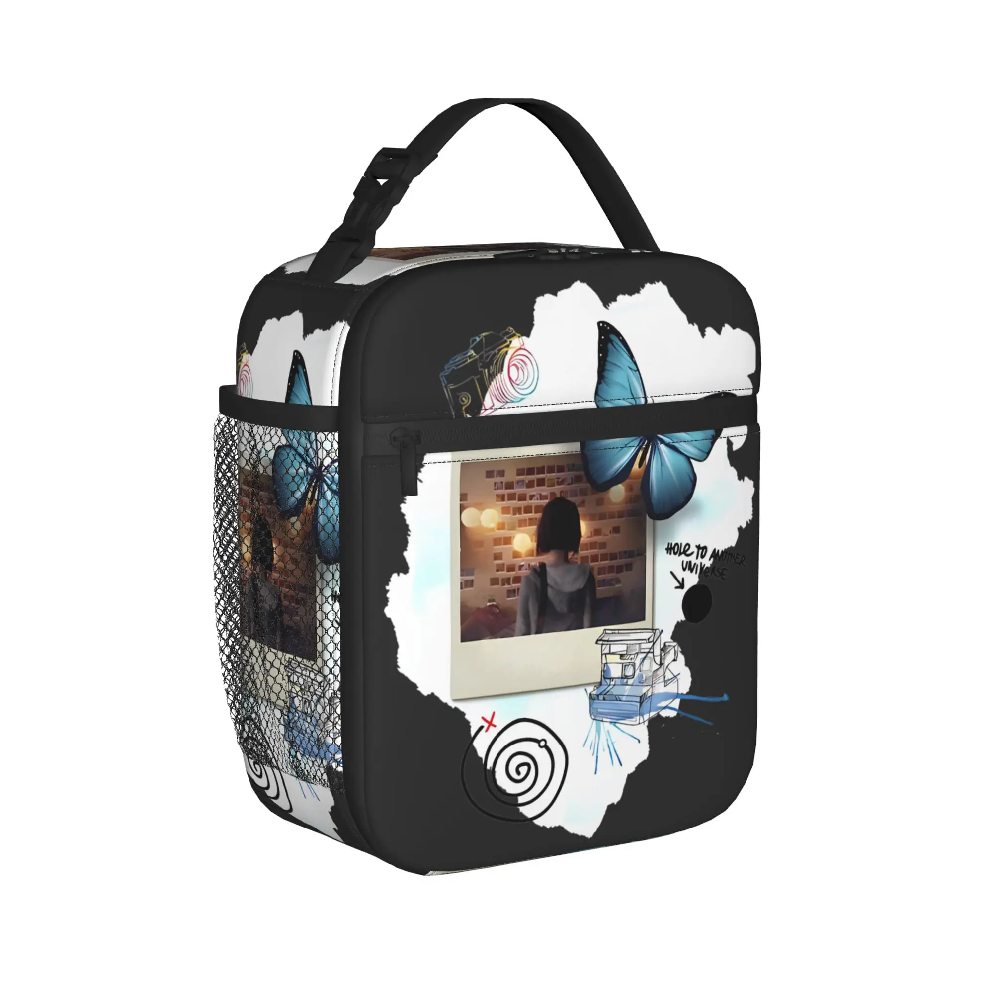 Life is Strange Composition Insulated Lunch Bag Cooler Bag ,Meal Container  Portable Lunch Box Tote Food Storage Bags Office