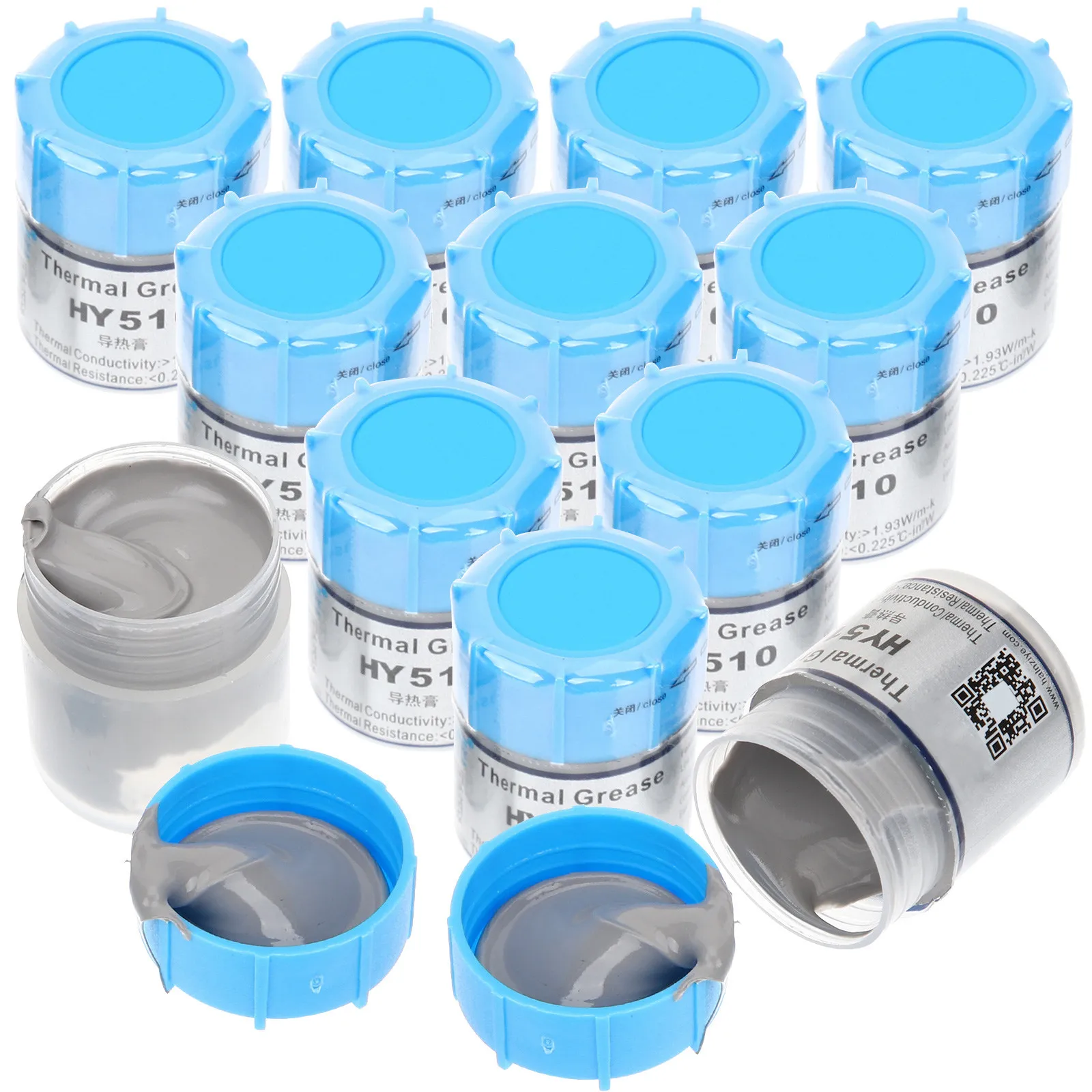 15pcs CPU Thermal Paste High Performance Compound Grease for Processor GPU Excellent Conductivity Temperature Resistance Heat