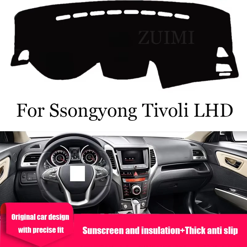 

ZUIMI Dashboard Cover Dash Mat Dashmat For Ssongyong Tivoli LHD RHD Dash Board Cover Pad Sun Shade High Quality Dedicated Car
