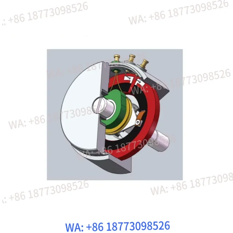 Conductive plastic potentiometer WDD35D-8T 1K2K5K10K with spring self resetting 0.3% linear