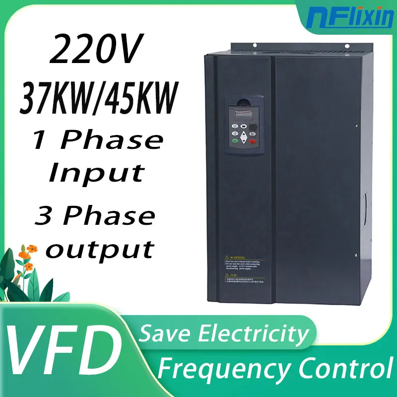 11/15/18.5/22/30/37/45KW Inverter Motor Speed Controller 220V Economical VFD Variable Frequency Drive Converter