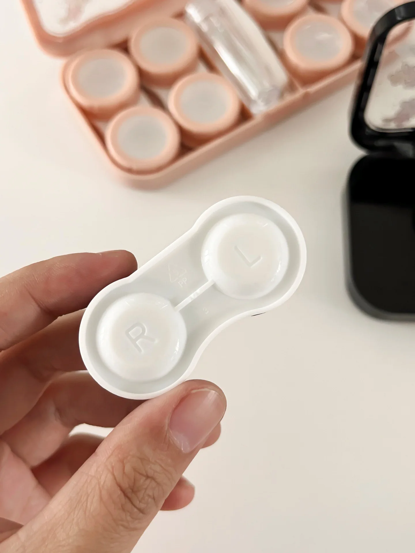 Invisible Lens Box Simple Contact Lens Case Contact Lens Box Cute For Office Daily Use Travel