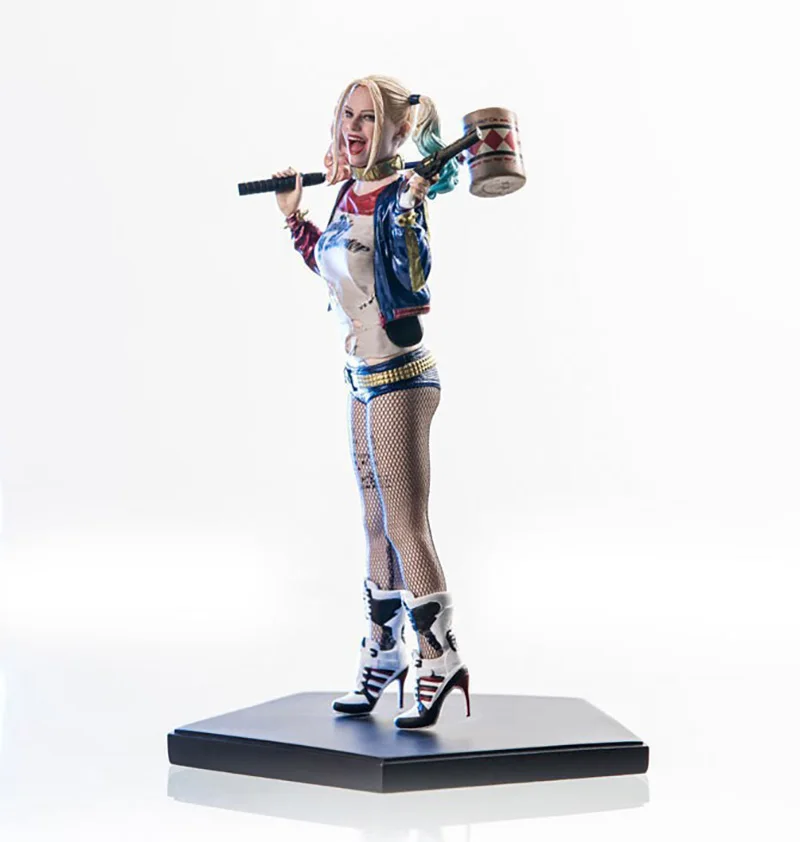 Suicide Squad Anime Harley Quinn Action Figure Sexy Real Silk Stockings Joker Figurine Pvc Room Decoration Halloween Gift Toys