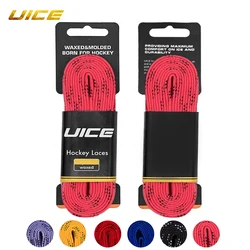 UICE 130in Skate Laces Hockey Dual Layer Braid Extra Reinforced Tips Waxed Tip Design Ice Hockey Skate Hockey Shoe Lacer