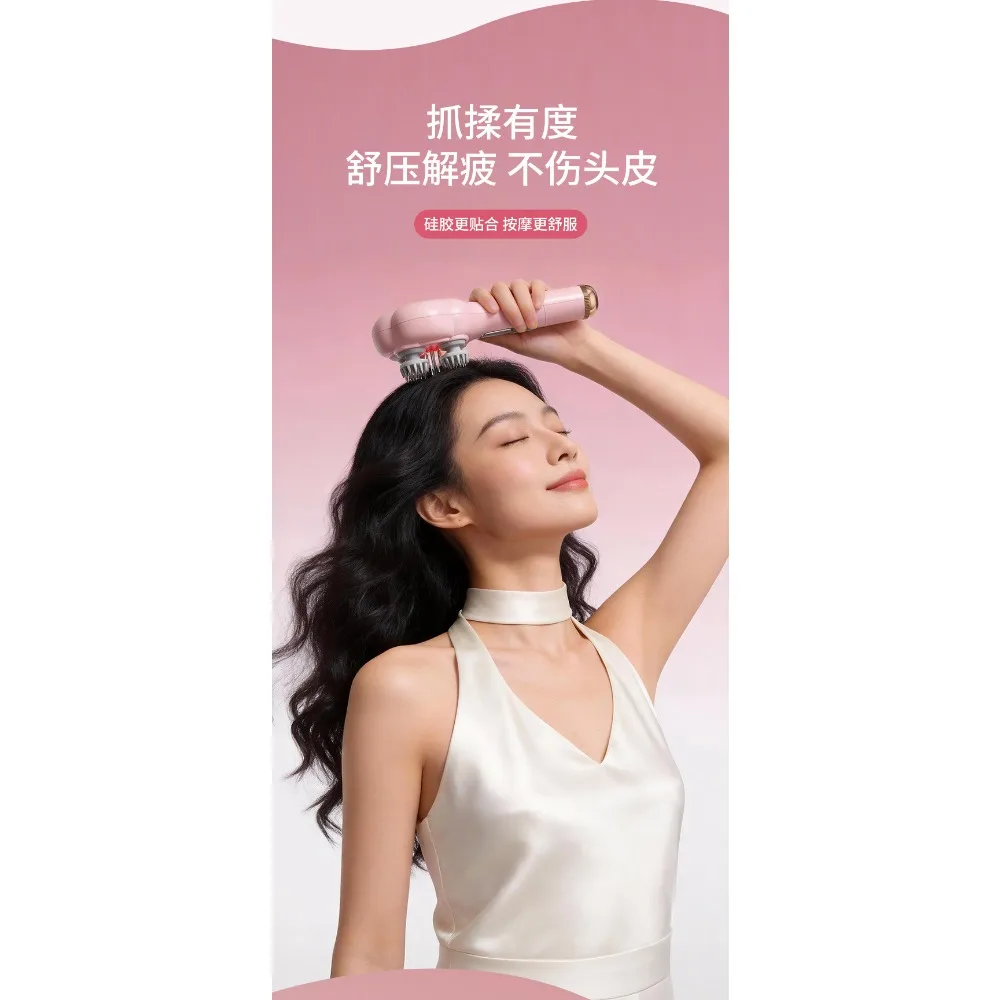 Red Light Scalp Massage Comb Hair Growth Serum Applicator Head Liquid Import Massage Brush