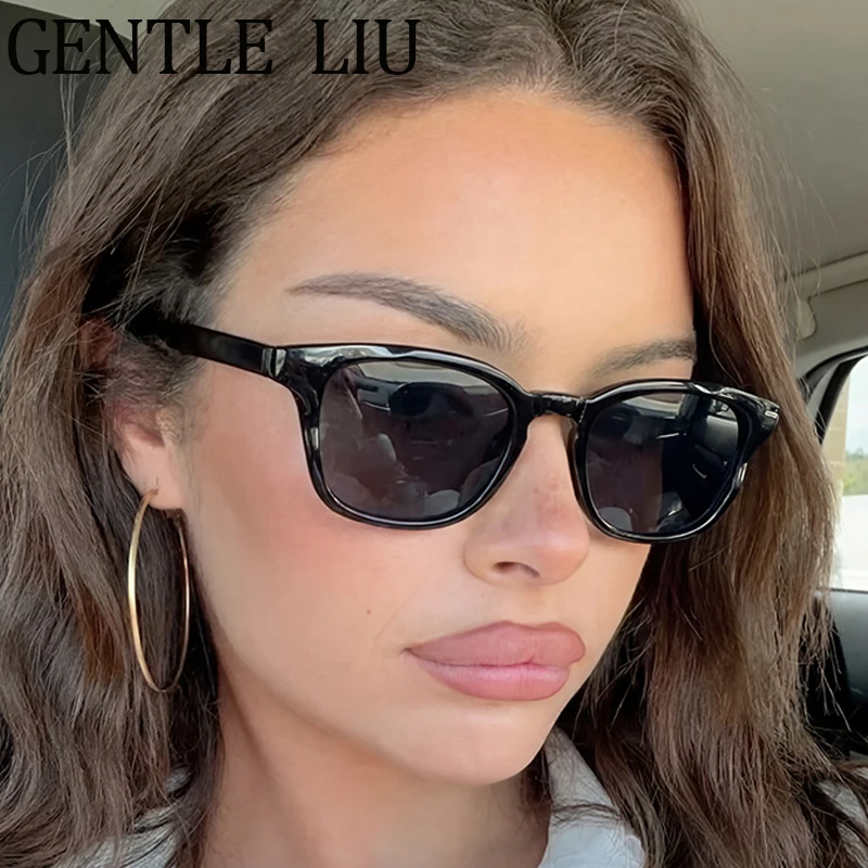 

2026 New Vintage Square Sunglasses Women Luxury Trendy Change Color Sun Glasses Black Tortoise Outdoor Driving Shades Eyewear