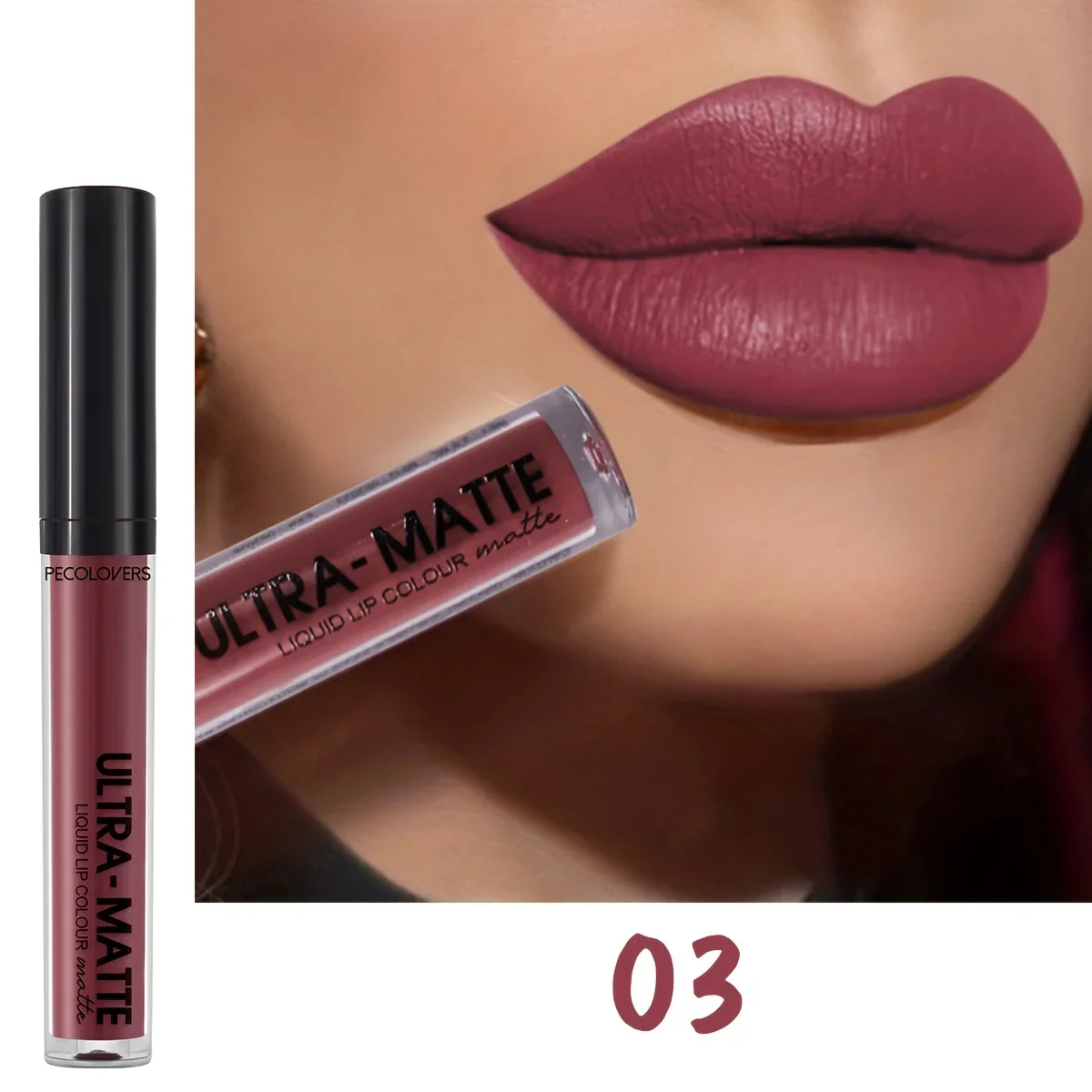 1PC Long Lasting Velvet Matte Liquid Lipstick Waterproof SmudgeProof Lip Gloss 12 Colors