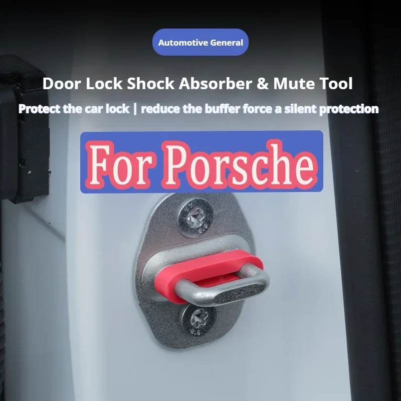 

Sound Damper Door Lock Buffer For Porsche 718 911 918 Cayenne Panamera Macan Taycan Rattling STOP Soundproof Deaf Seal Deadener