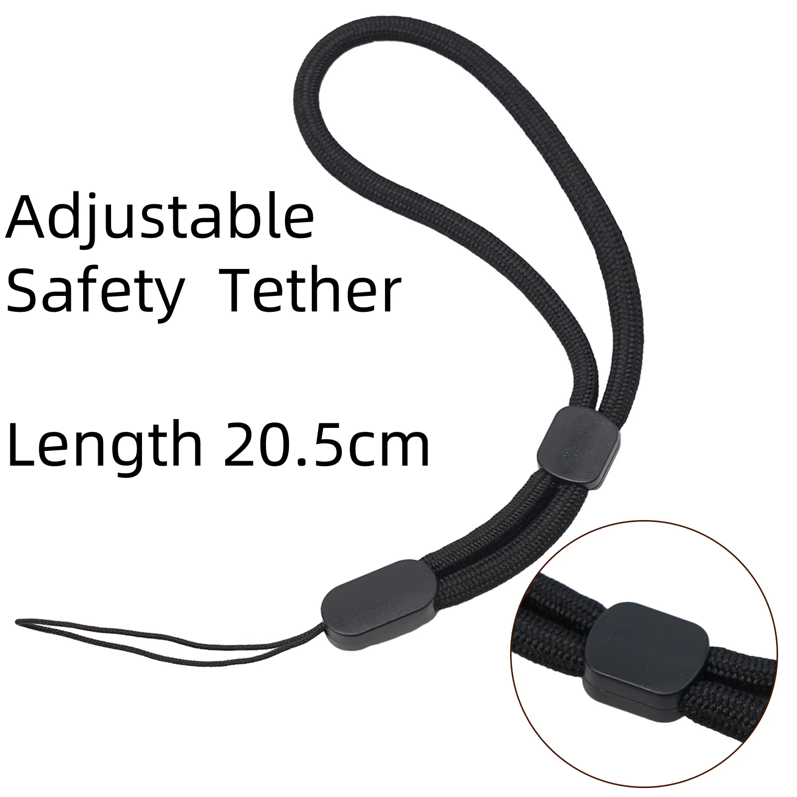 1pc Security Safety Tether Lanyard 20.5cm Nylon Bicycle Electronics Accessories For Helmet Cam For-Garmin Edge Bike Lights