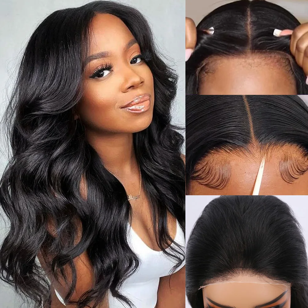 

Glueless Preplucked Human Wigs Ready to Go Body Wave Human Hair Wigs for Women 5x5 HD Lace Closure Wig Transparent Lace Frontal