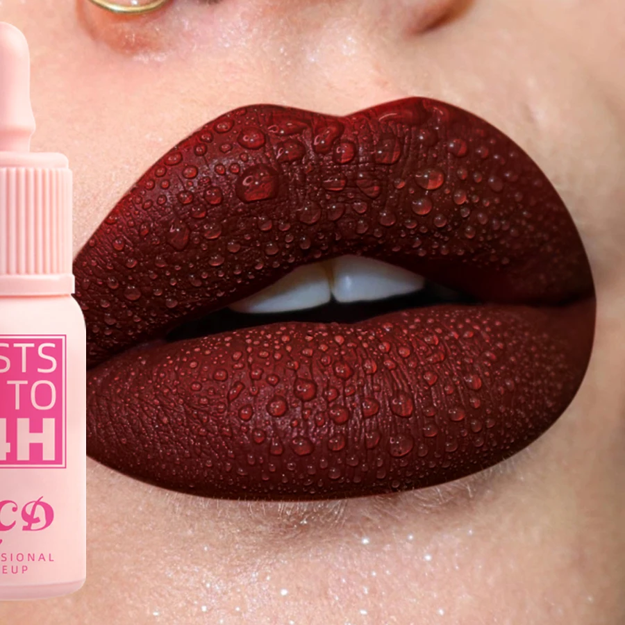 Lucidalabbra opaco a 19 colori Rossetto liquido nudo Tinta labbra impermeabile a lunga durata Trucco labbra rosso nero Smalto labbra Cosmetici coreani