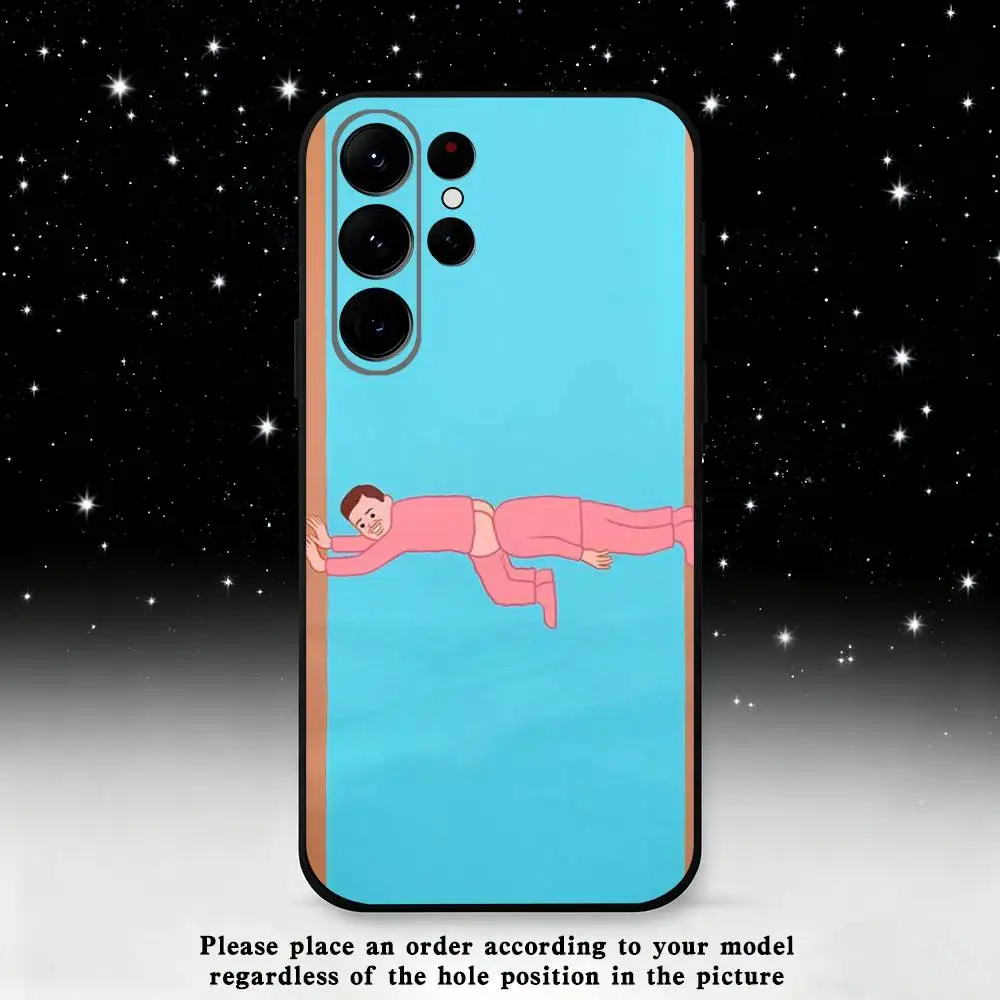Чехол для телефона Art J-Joan C-Cornella Funny для Samsung S25, S24 Ultra, S20, S30 plus, S22 plus, S23, S30 Ultra 5G, силиконовый черный корпус