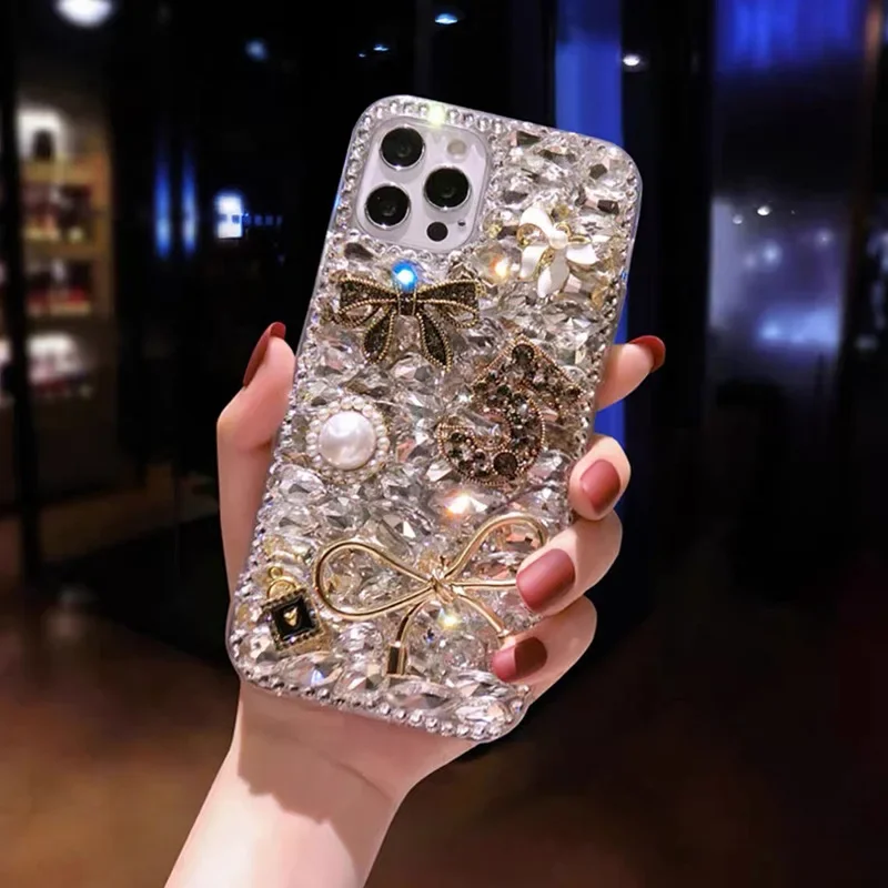 Rhinestone Cases for Samsung Galaxy S25 S24 S23 S22 S21 S20 S10 S9 Ultra Plus FE Case Diamond Phone Cover Sunjolly