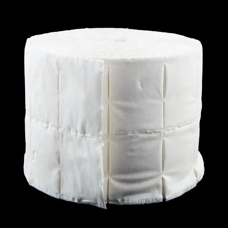 新しい 300 個ネイルワイプコットンパッドネイルマニキュアポリッシュリムーバークリーナーペーパーソーク小さなロールネイルアートクリーニングツール XJ04