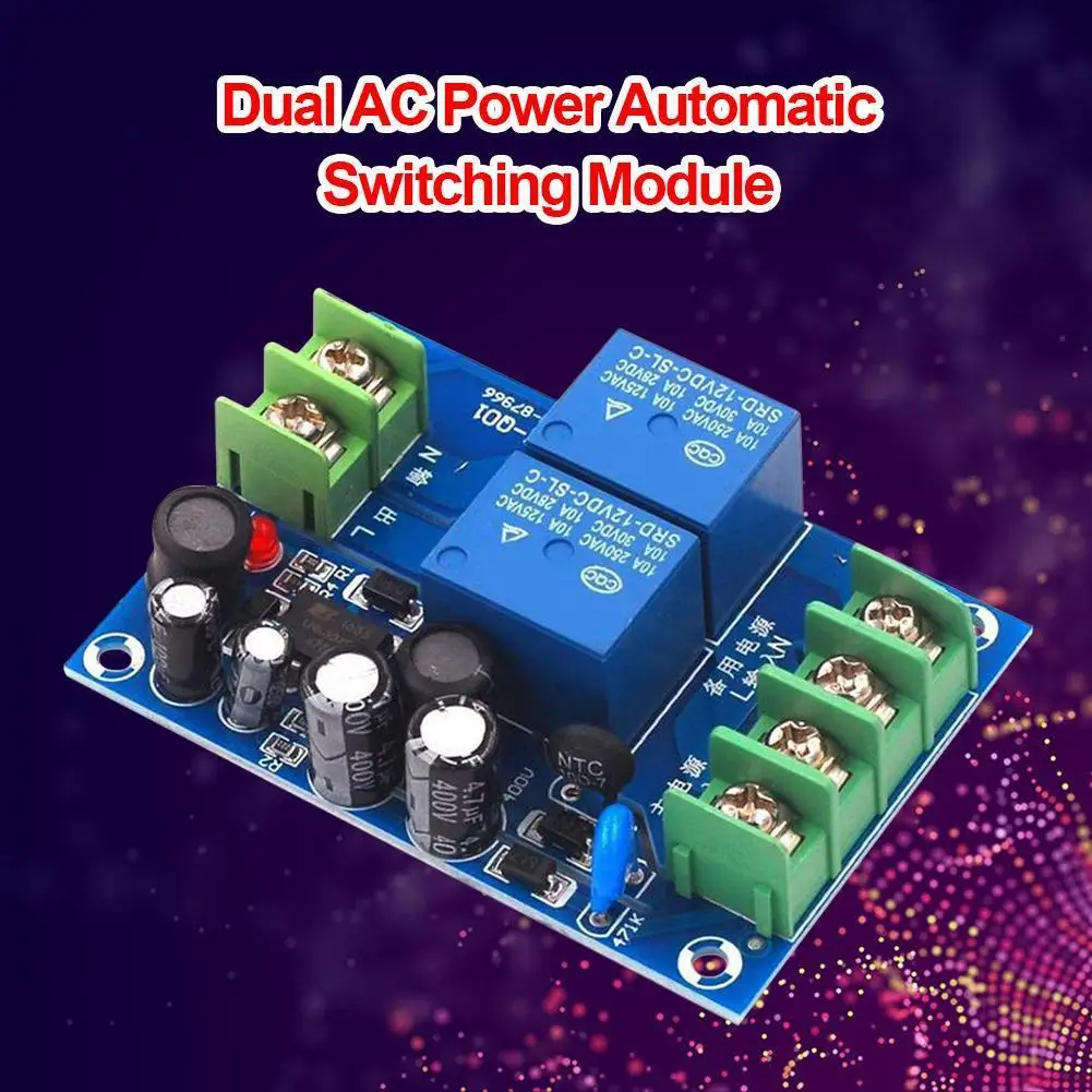 Transmitter Receiver Relay Switch Module AC 85-240V 10 Amp Dual Power Supply Automatic Switching Controller Module Board