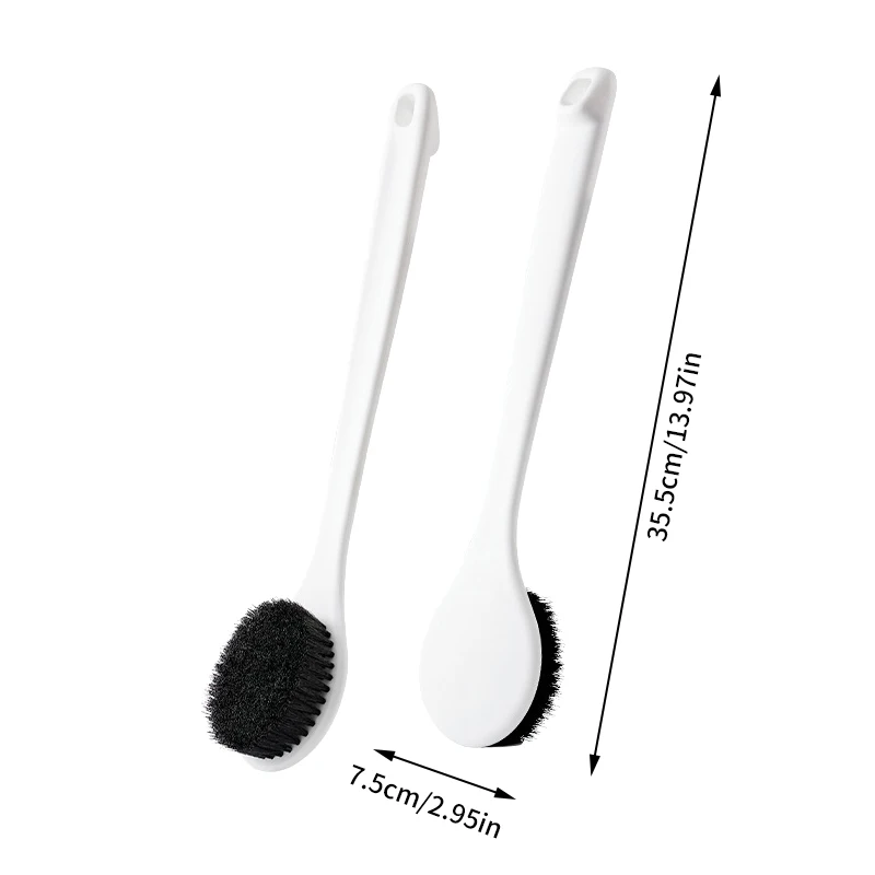 Black Multi-Function Lotion Sunscreen Ointment Applicator Long Handle Body Cleaner Shower Brush Free Sunscreen Back Applicator