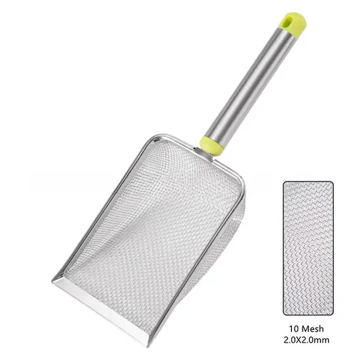Stainless Steel Fine Mesh Cat Litter Scoop Easy To Clean Non-Stick Shovel For Reptiles Sand Efficient Durable Litter Scoop - Image 7