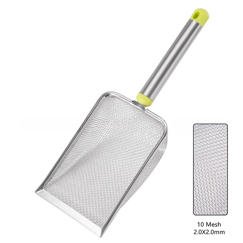 Stainless Steel Fine Mesh Cat Litter Scoop Easy To Clean Non-Stick Shovel For Reptiles Sand Efficient Durable Litter Scoop - Image 7