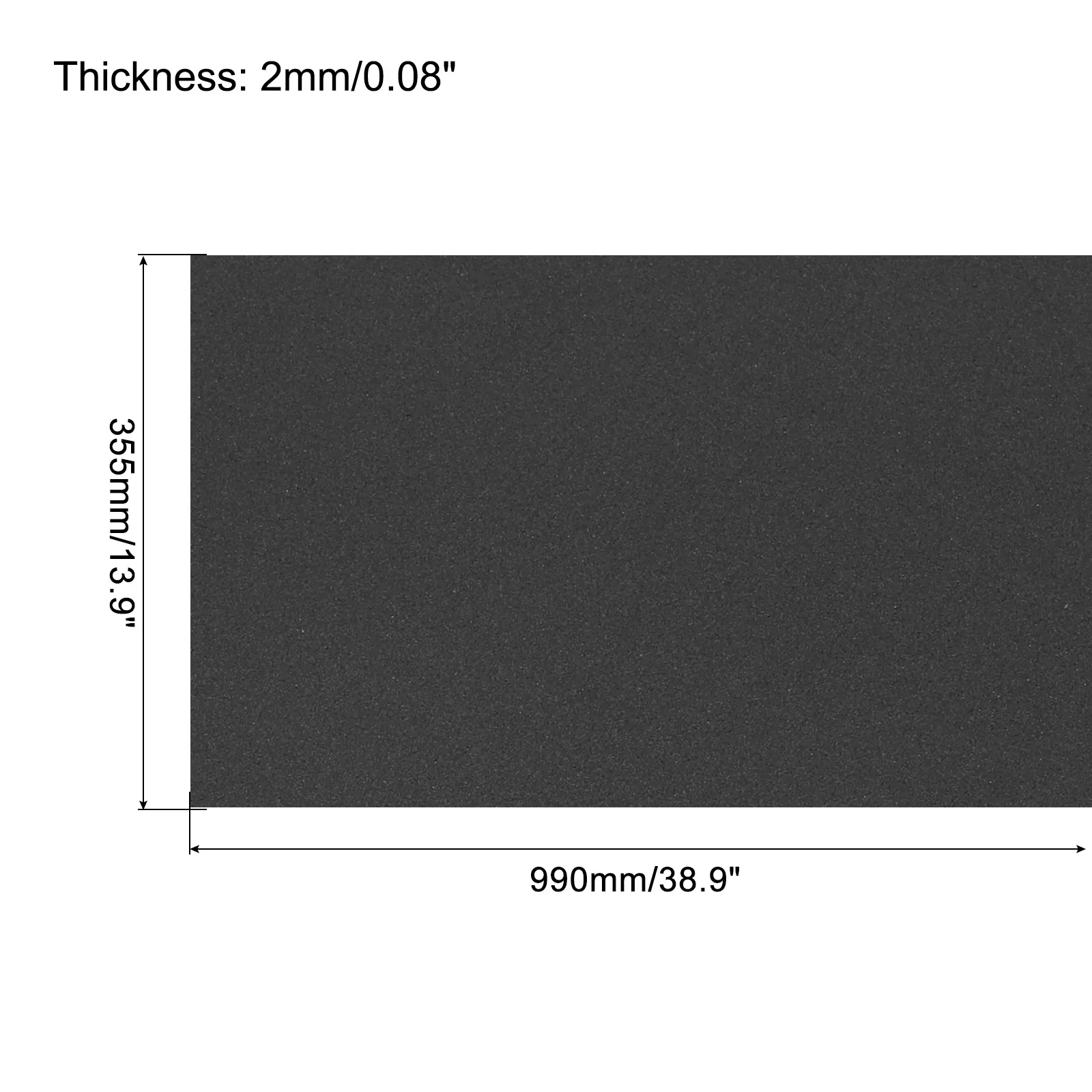 バフォームブラックシート、厚さ1mm、2mm、4mm、5mm、6mm、8mm、クラフトフォームペーパーロール、DIYプロジェクト、手作りモデル作成材料、1個