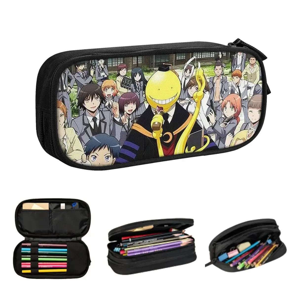 

Класс убийства Осьминог Коро Сенсей пеналы сумки для ручек пенал для мальчиков девочек студентов канцелярские принадлежности офис