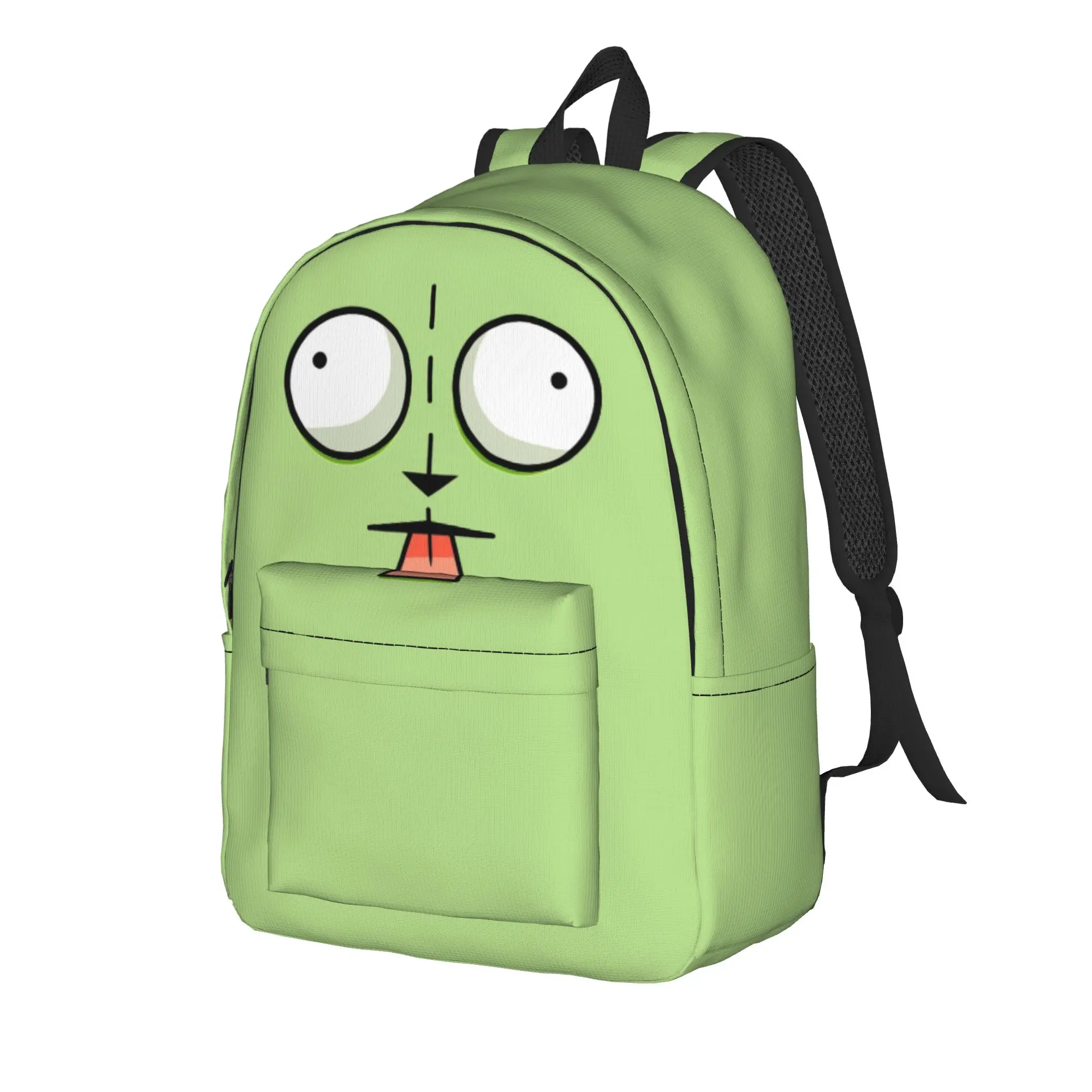 Gir Face Invaders Zims Cartoon Backpack for Men Women Teenage Student Hiking Daypack Laptop Computer Shoulder Bag Lightweight