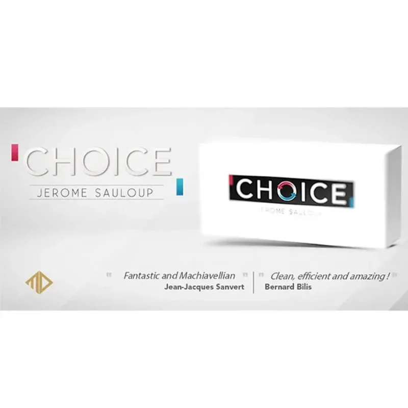 

Magic Trick Choice by Jerome Sauloup Card Magic Magia Magie Magician Props Close Up Illusions Gimmicks