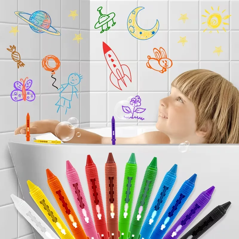 Art Craft Toddler - 1/2 juego de crayones de baño