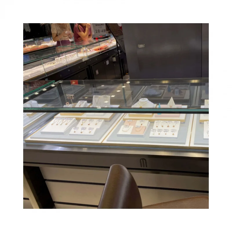 custom.Shopping Design Optical Led Illumination Retail showcase Cabinets Counter Display Racks Mall Kiosk Cabinet with Drawers