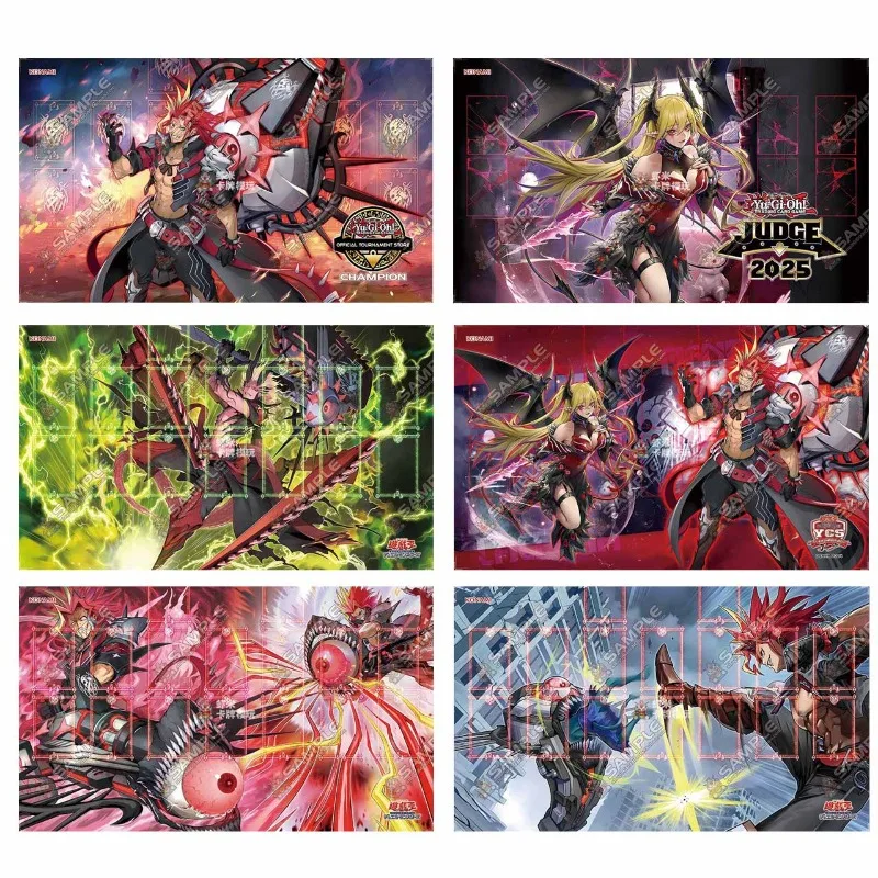 

Ю-Ги-О! Lacrima The Crimson Tears Коллекционная карточная игра Playmat 60x35 см Fiendsmith Гравер Одиночный резиновый коврик для настольной игры Игрушка в подарок