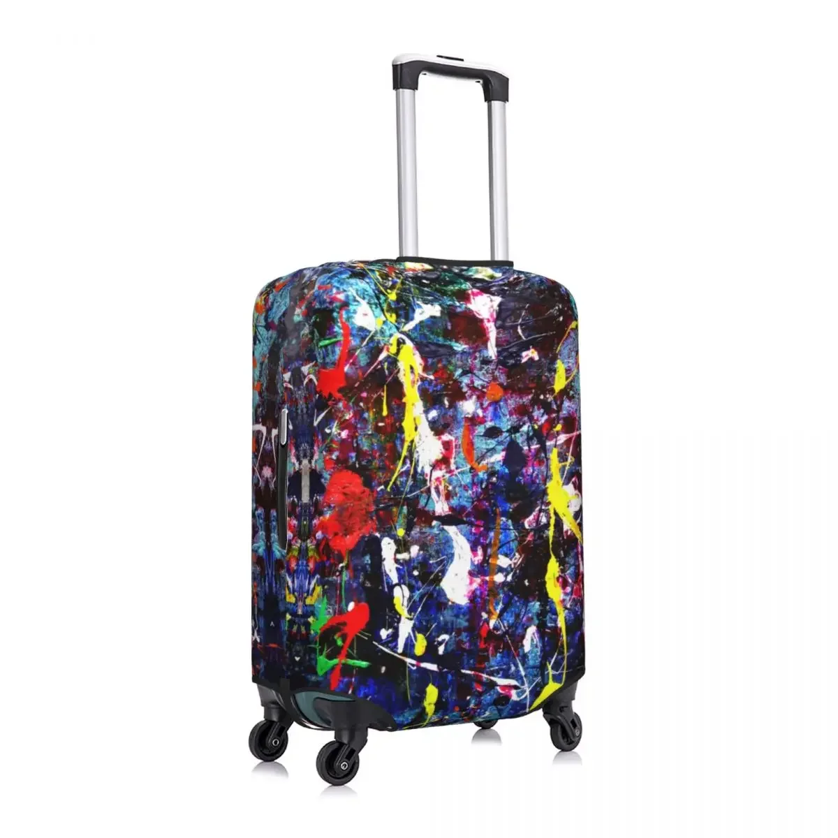 Colorful Pop Art Abstract Camouflage Graffiti Suitcase Cover Dust Proof Travel Luggage Covers for 18-32 inch