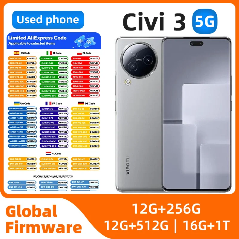 Xiaomi Civi 3 5G SmartPhone 6.55