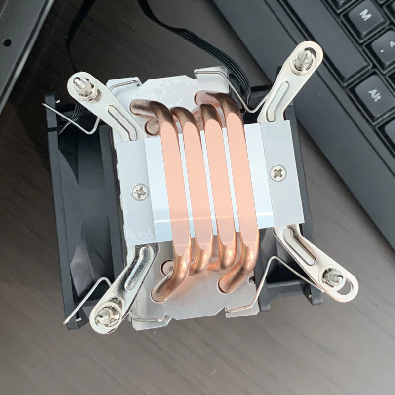 4 Heatpipes CPU Air-Cooled Cooler RGB 90MM ventilador for Intel LGA 2011 1700 X99 1150 1151 1155 1156 X79 1200 1366 Cooling Fan view 6