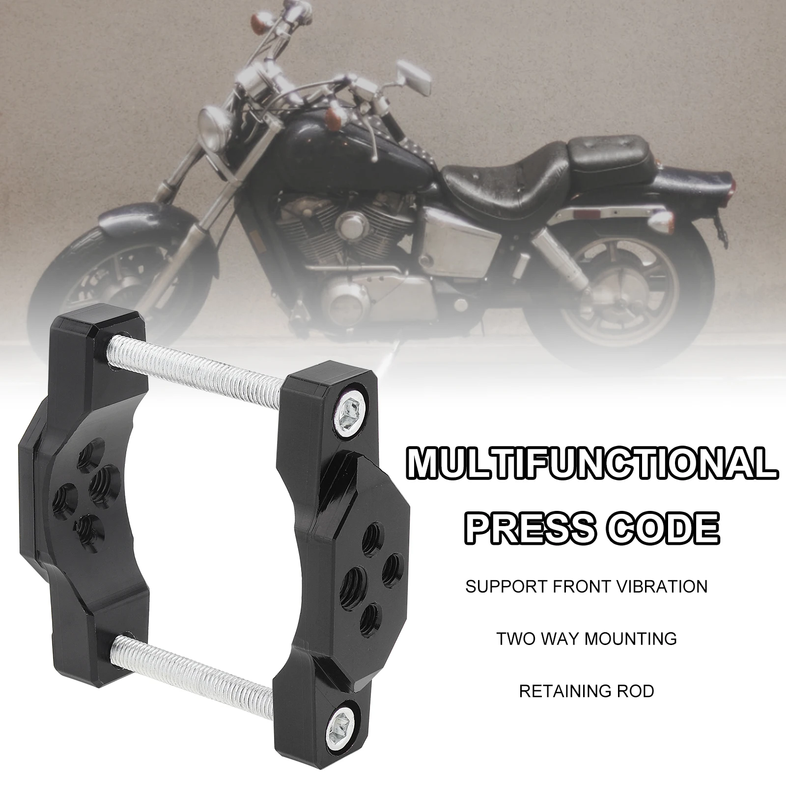 1pcs 17-54mm Motorcycle Headlight Bracket Scooter Bicycle Spotlight Auxiliary Clamp Mount Clip Light Phone GPS Handlebar Holder