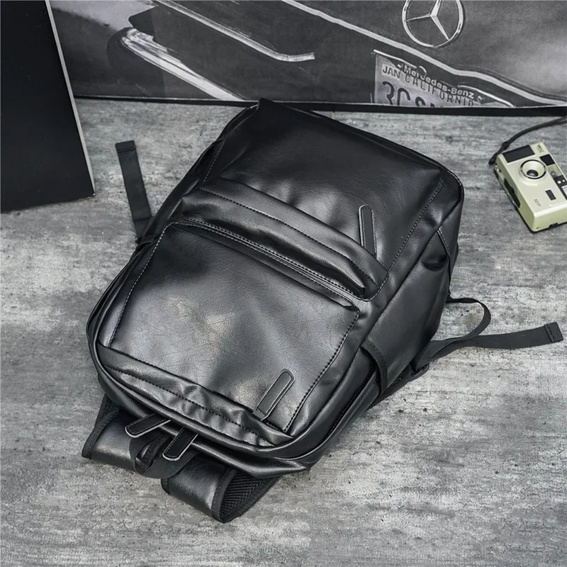 Mochila de moda para hombres y mujeres, mochilas de cuero de lujo para hombres, mochilas de viaje de gran capacidad con tapa blanda, mochilas