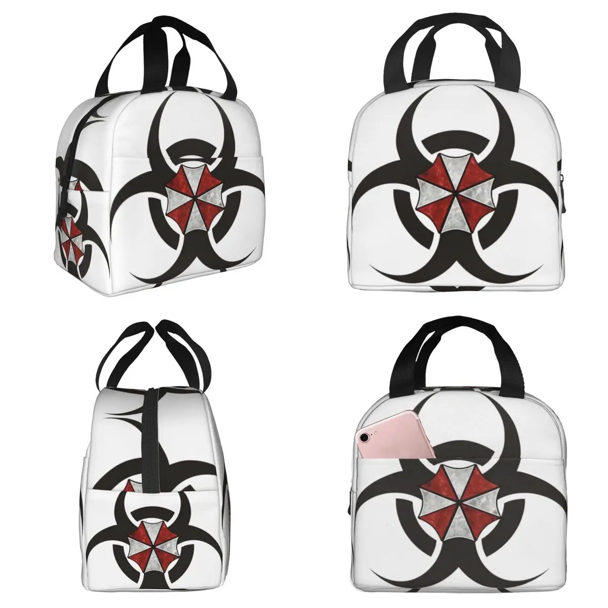 Umbrellas Biohazard Countermeasure Insulated Lunch Bag for Kids School Cooler Thermal Food Box Tote Lunch Boxes Container