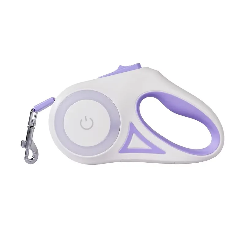 

3M 5M Adjustable Retractable Dog Leash Hunde Leine Pet Dog Lead with LED Light 360 Degree Tangle- Automatic Dog Harness