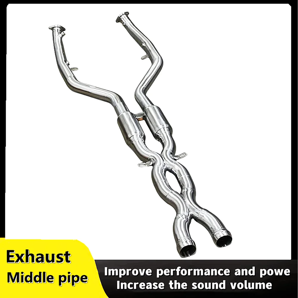 For BMW M3 E92 E93 E90 V8 4.0T 2008-2013 auto parts high flow and performance exhaust middle pipe double X pipe