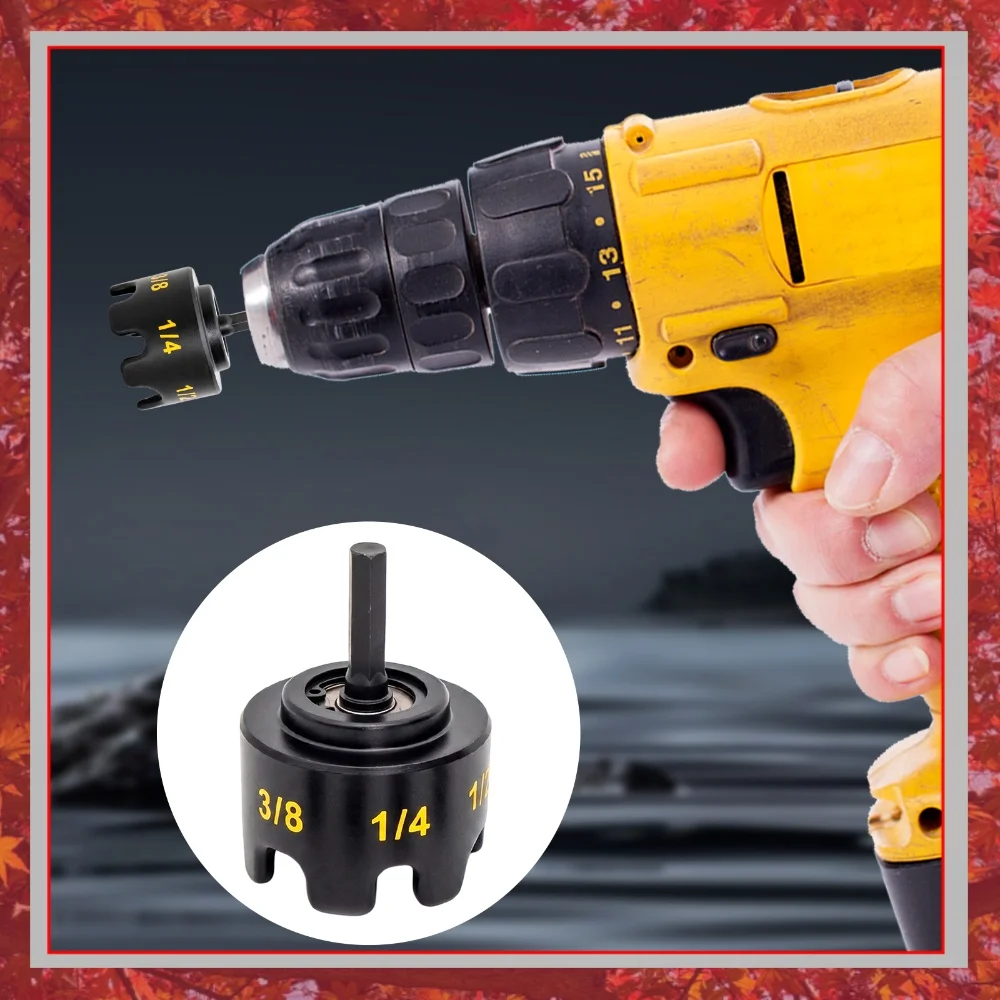 Aluminum Alloy Nut Remover Drill Bit Nuts Remover Bolt Extractor Tool Nut-Zipper Drills Attachment for Impact Drills